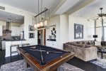 Full-sized Pool table great for entertaining 